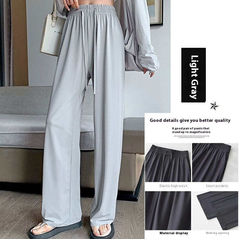 Women's Casual Loose Ice Silk Sunscreen Pants