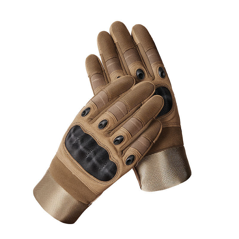 Carbon Fiber Shell Cut-resistant Wear-resistant Fighting Sports Training Non-slip Foreign Trade CS Tactical Gloves