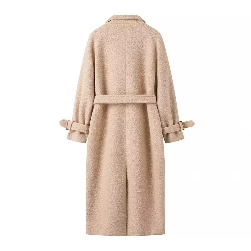 Women's Woolen Fashion Loose Overcoat Coat