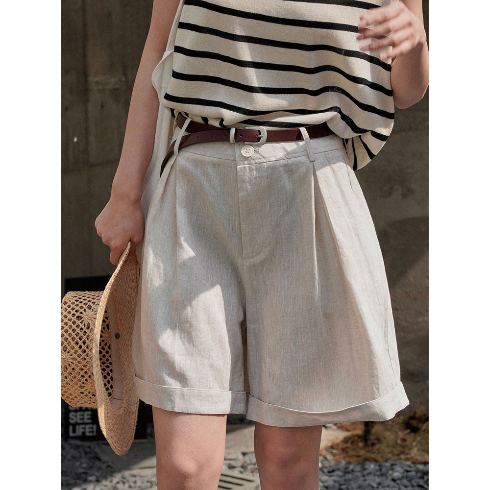 Wide Leg Loose Slimming Casual Hot Pants For Women