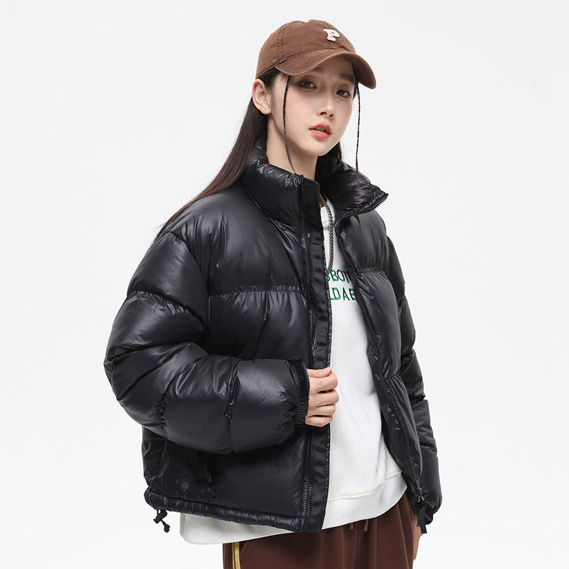 Hooded Warm Windproof Loose Cotton Padded Jacket