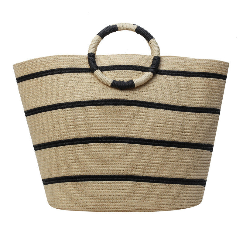 Summer Seaside Vacation Weaving Handbag Beach Bag