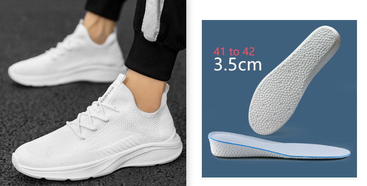 Breathable White Mesh Men's Casual Sneaker