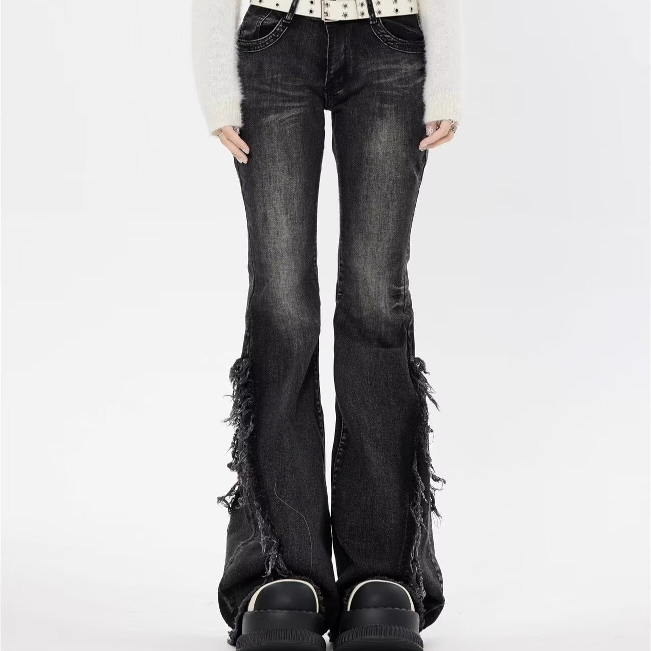 Fashion American Slightly Flared Jeans Women