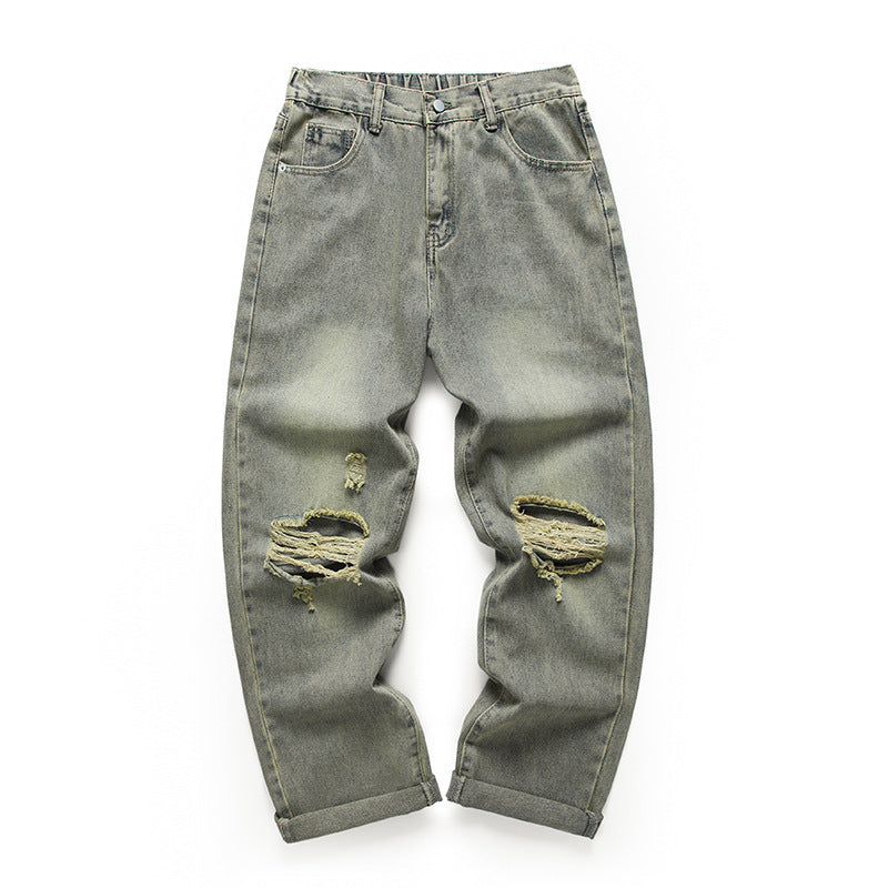 Men's High Street Fashion Brand Loose Casual Trousers