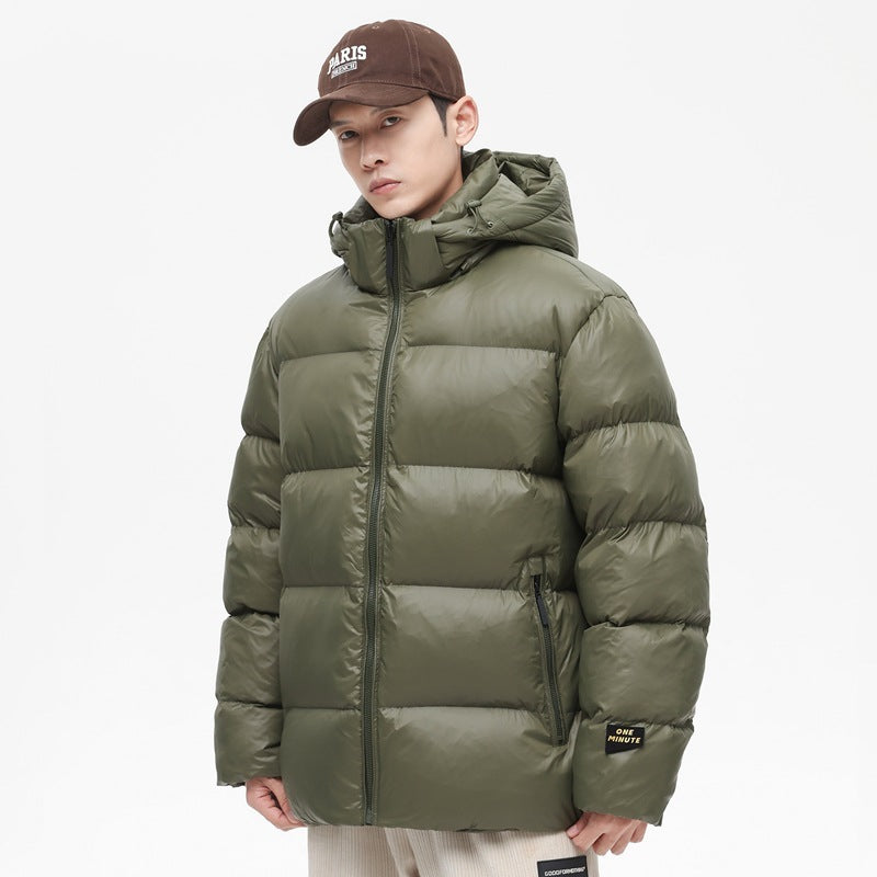 Hooded Warm Windproof Loose Cotton Padded Jacket