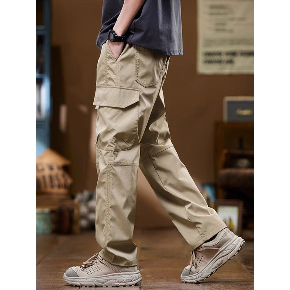 American Fashion Brand Workwear Men's Spring And Autumn Loose Straight Wide-leg Pants