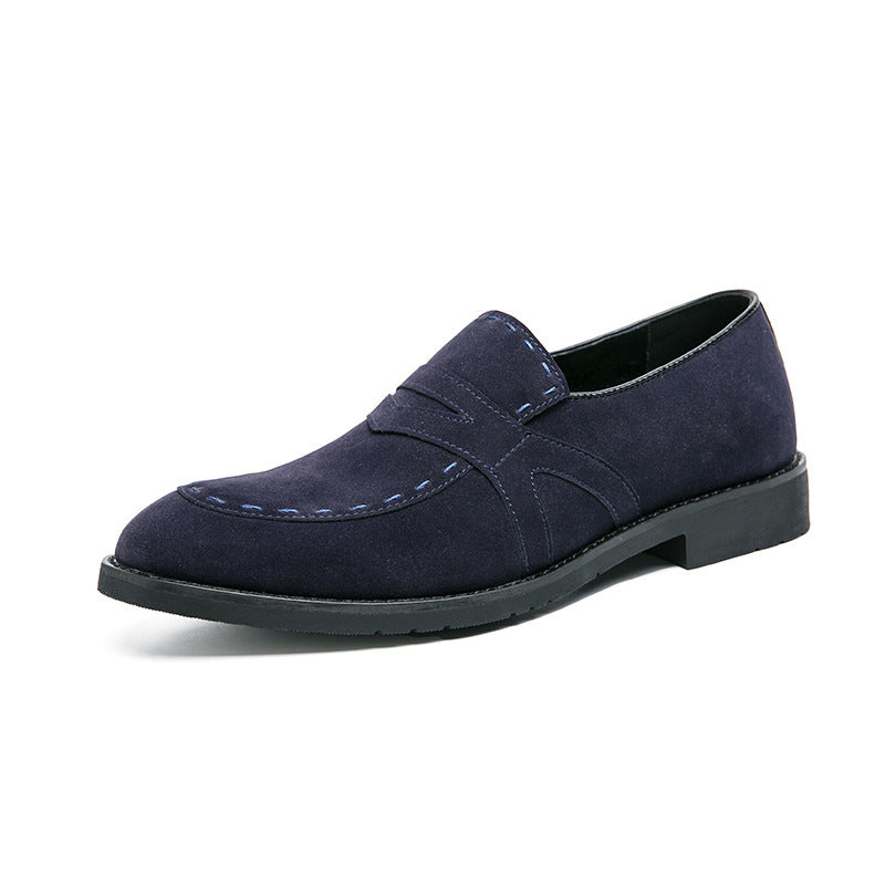 Pointed Casual Shoes British Suede Men