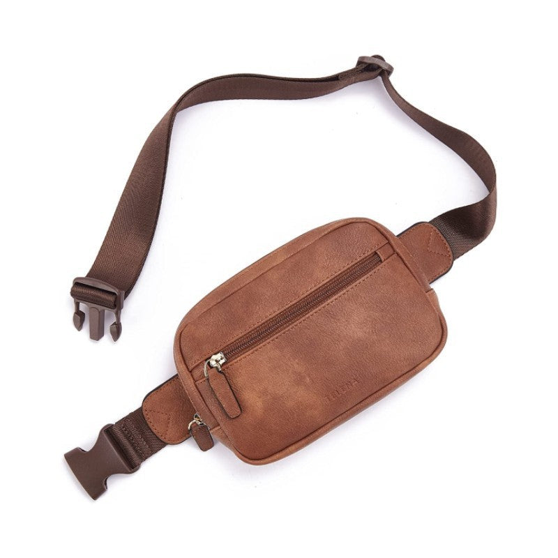 Pu Leather Waist Bag Adjustable Shoulder Strap