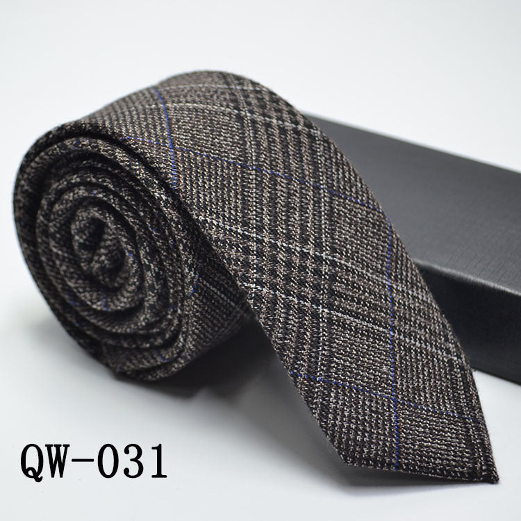 Men's Tie Super Narrow Wool-like Elegant And Elegant