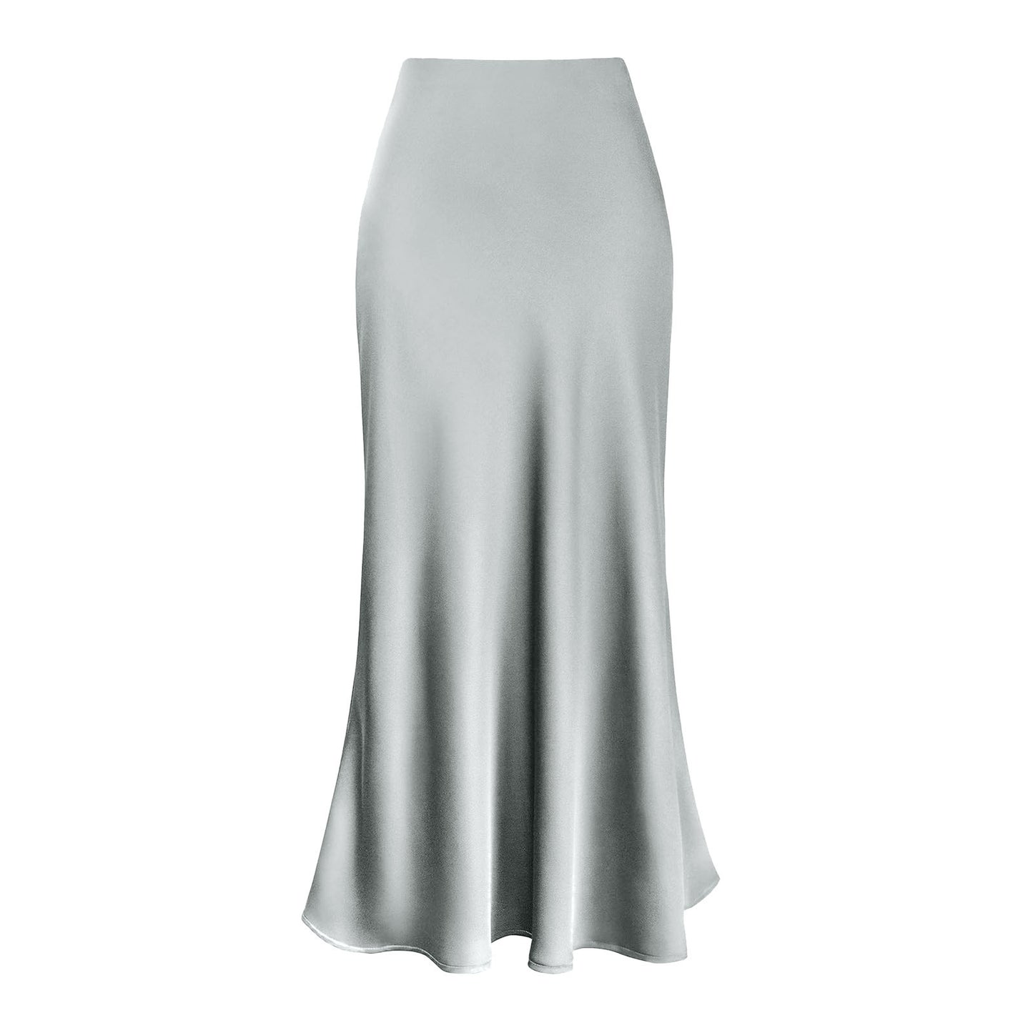 Summer Silky Textured Forged Skirt For Women