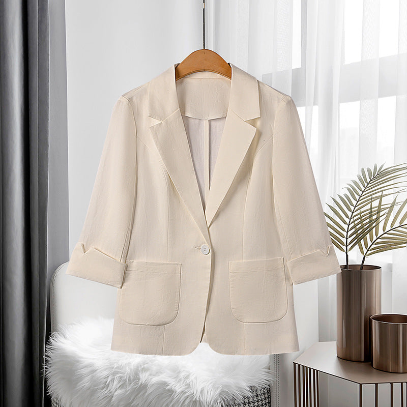 Women's High-end Linen Suit Jacket