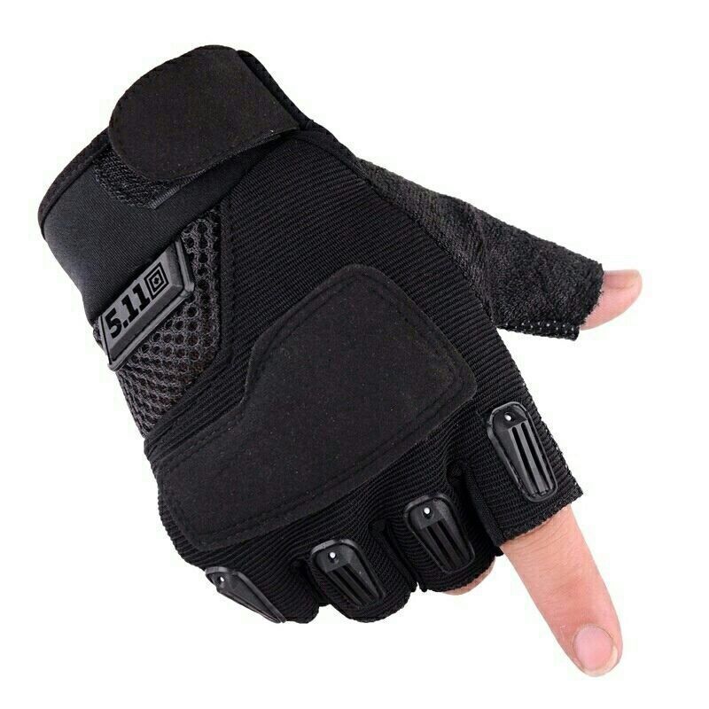 Foreign Trade Cross-border Spring, Summer, Autumn Four Seasons Outdoor Tactics Factory In Stock Non-slip Half-finger Riding Gloves Men