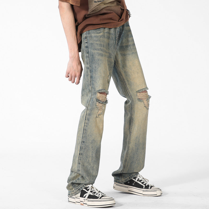 Men's High Street Fashion Brand Loose Casual Trousers