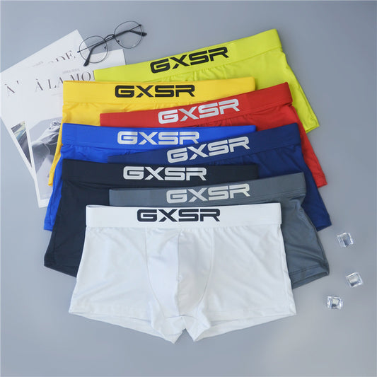 Men's Boxer Briefs And Breathable Milk Silk Low Waist