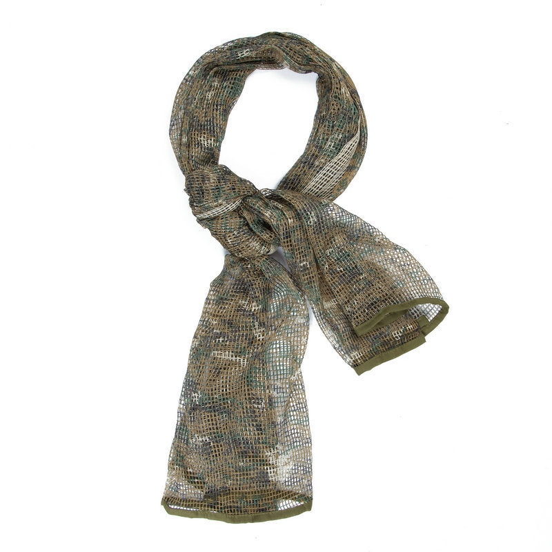 Men's Long Camouflage Multi-purpose Camouflage Breathable Outdoor Scarf