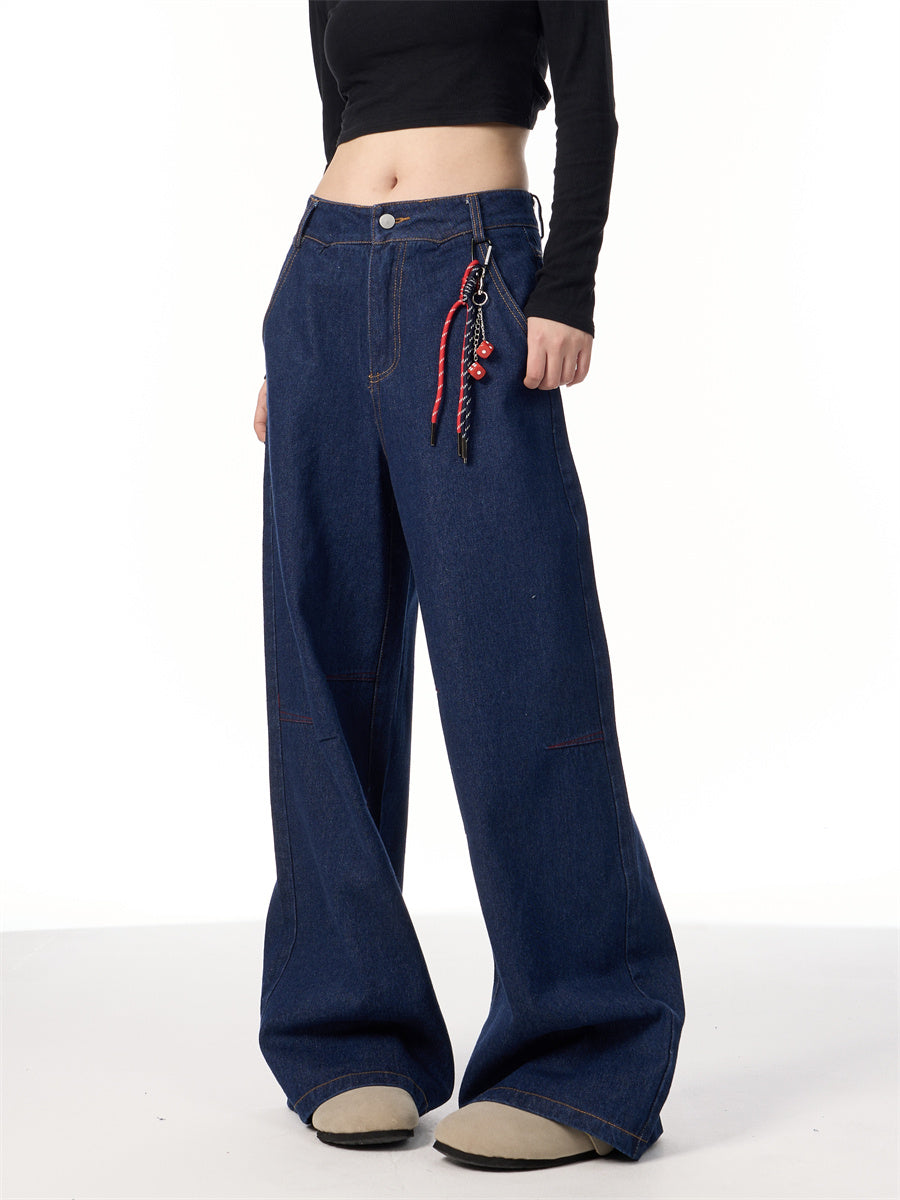 American Retro Lanyard Design Jeans