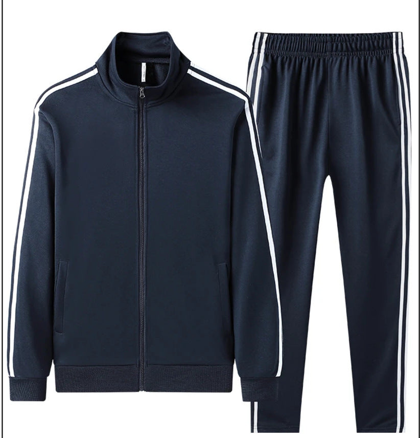 Men's Leisure Sports Suit Cardigan Zipper Two-piece Set