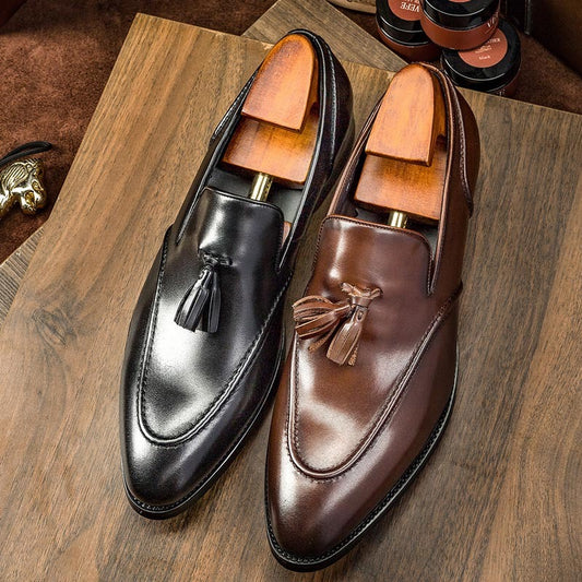 Business Casual Tassel Leather Shoes Men