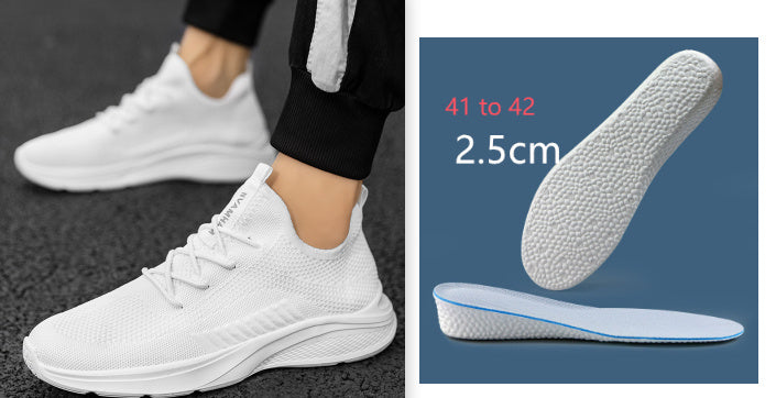 Breathable White Mesh Men's Casual Sneaker