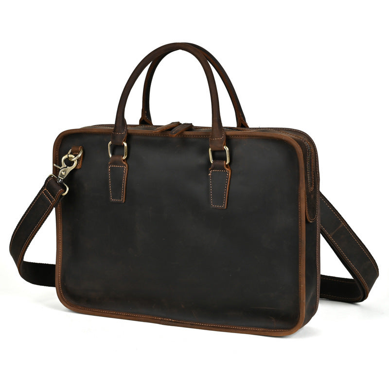 Fashion Personality Retro Cowhide Men's Handbag