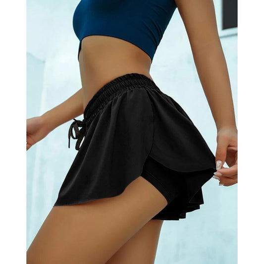 Scrunch-Skirt Cycling-Biker-Shorts Butt Gym-Workout Marathon Running Women for Girls