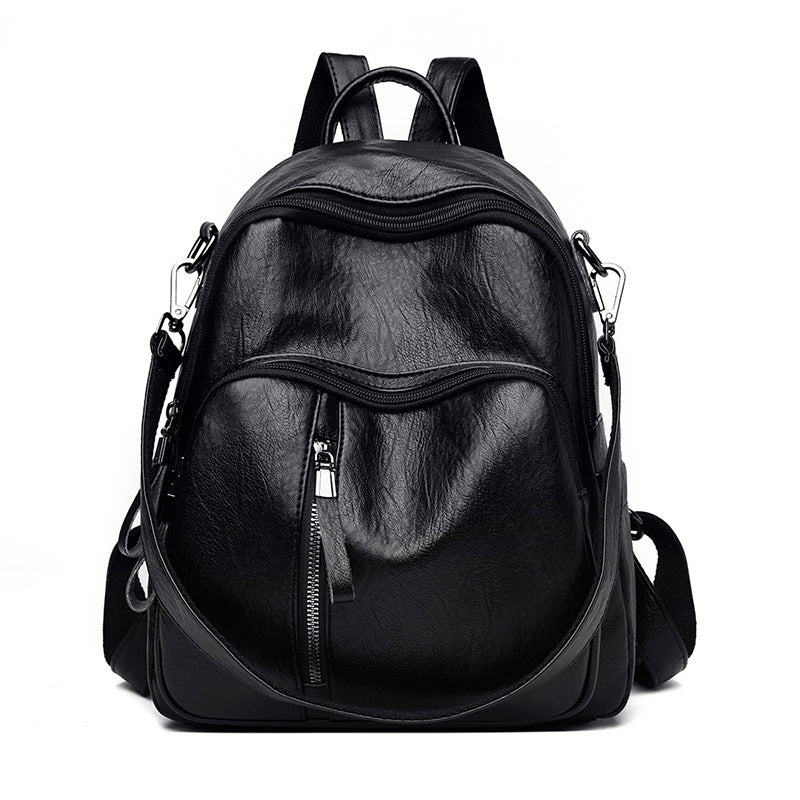 New handbag Korean lady PU backpack fashion tide all-match leisure travel backpack bag can be issued on behalf of the PU