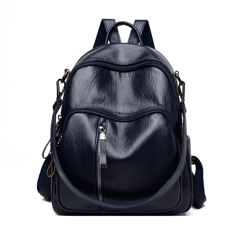 New handbag Korean lady PU backpack fashion tide all-match leisure travel backpack bag can be issued on behalf of the PU