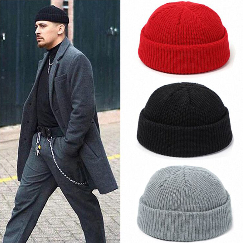 Knitted wool hat