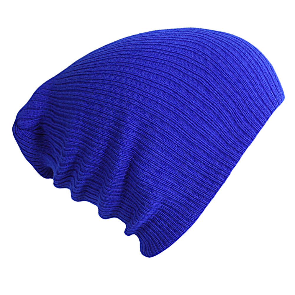 Solid color striped cap