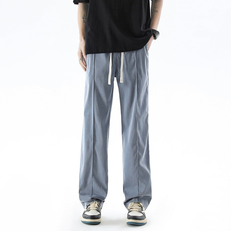 Fashion Brand Loose Breathable Straight Trousers