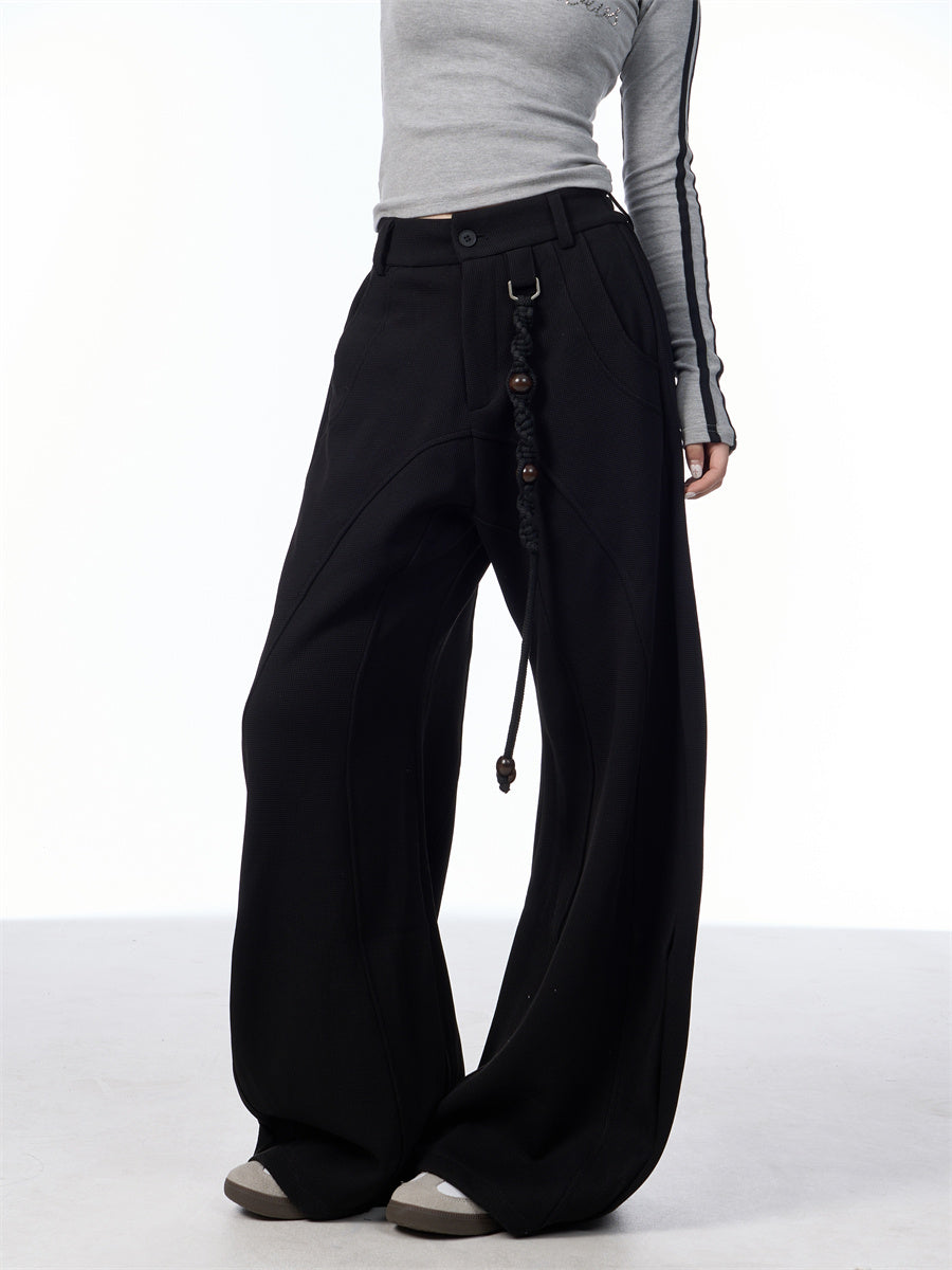 American Retro All-matching Slim Loose Draping Effect Suit Pants