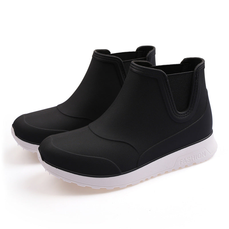 Men's Fashionable Waterproof Non-slip Outdoor Soft Rubber Sole Rain Boots