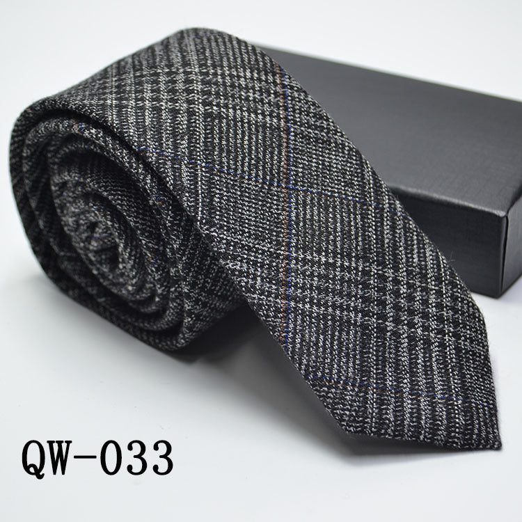 Men's Tie Super Narrow Wool-like Elegant And Elegant