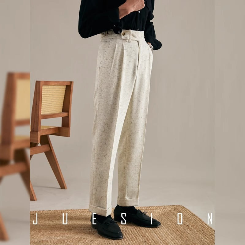 Retro High Sense Loose Drooping Straight Casual Pants