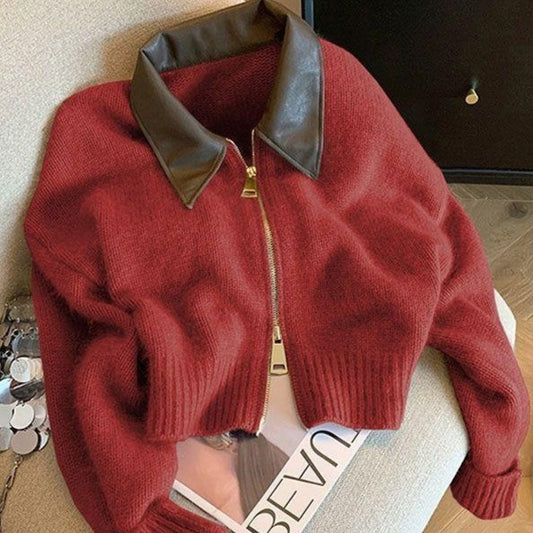 Idle Style Soft Glutinous Cardigan Sweater