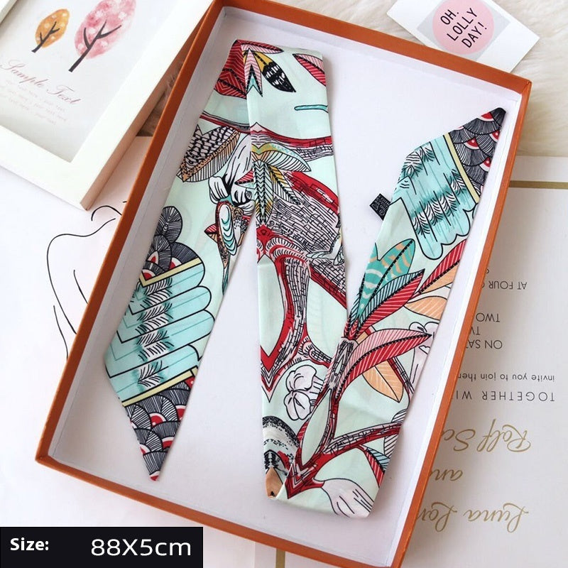 Ribbon Thin Narrow Bag Handle Scarves Decoration