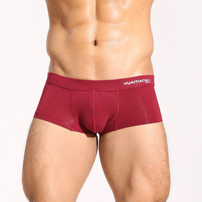 Men's Solid Color Breathable Plus Size Modal Underwear