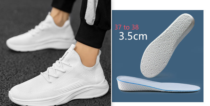 Breathable White Mesh Men's Casual Sneaker