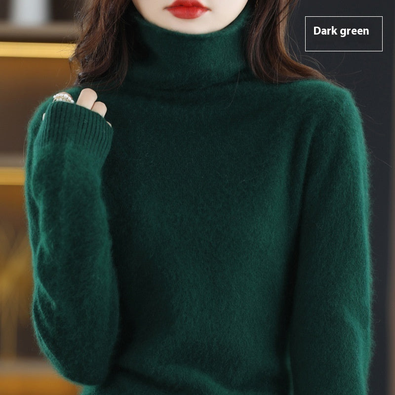 Pullover Short Mink Wool Knitted Sweater Bottoming Shirt