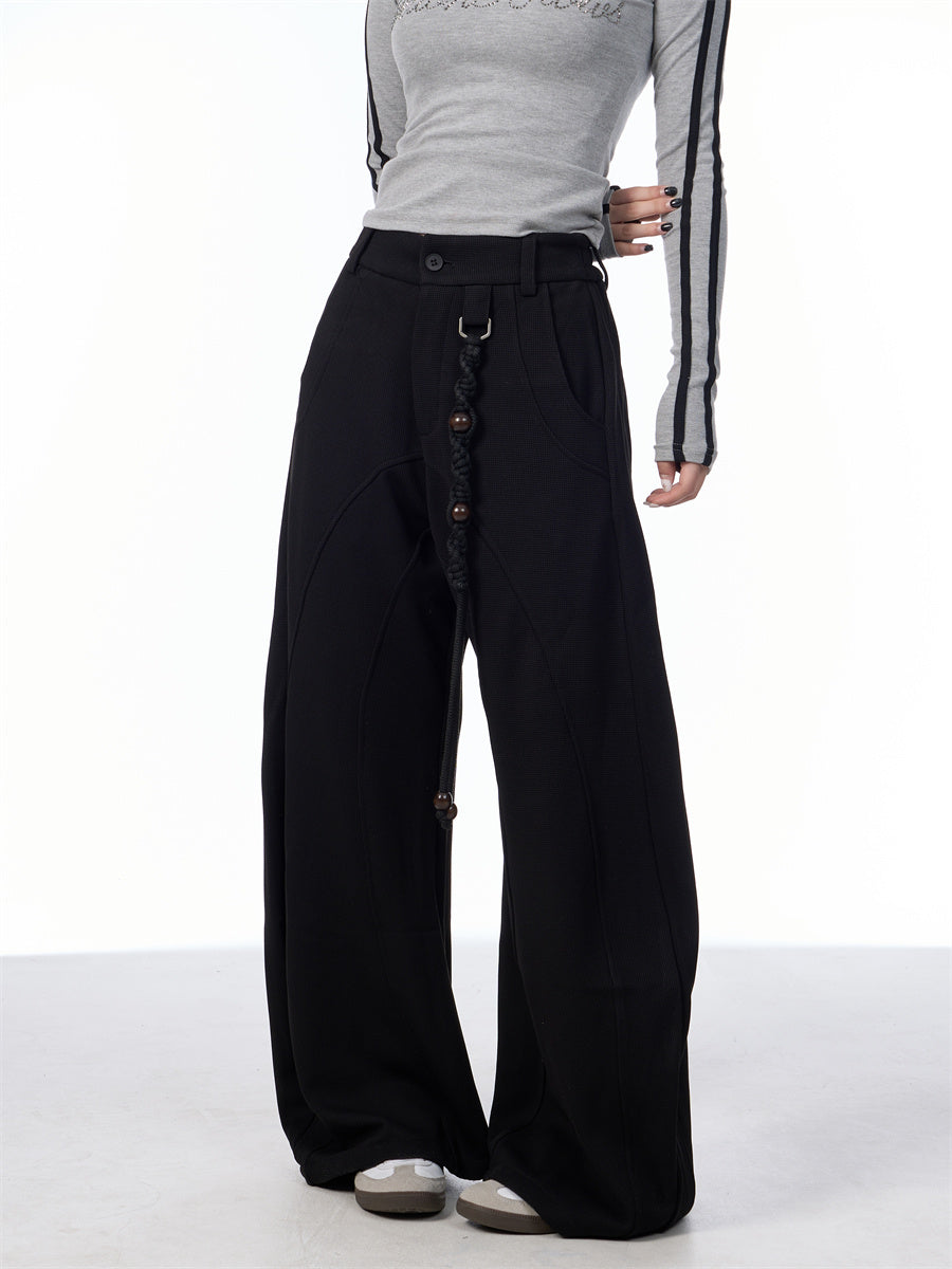 American Retro All-matching Slim Loose Draping Effect Suit Pants