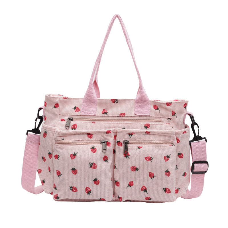 Printed Cherry Women's Shoulder Messenger Bag