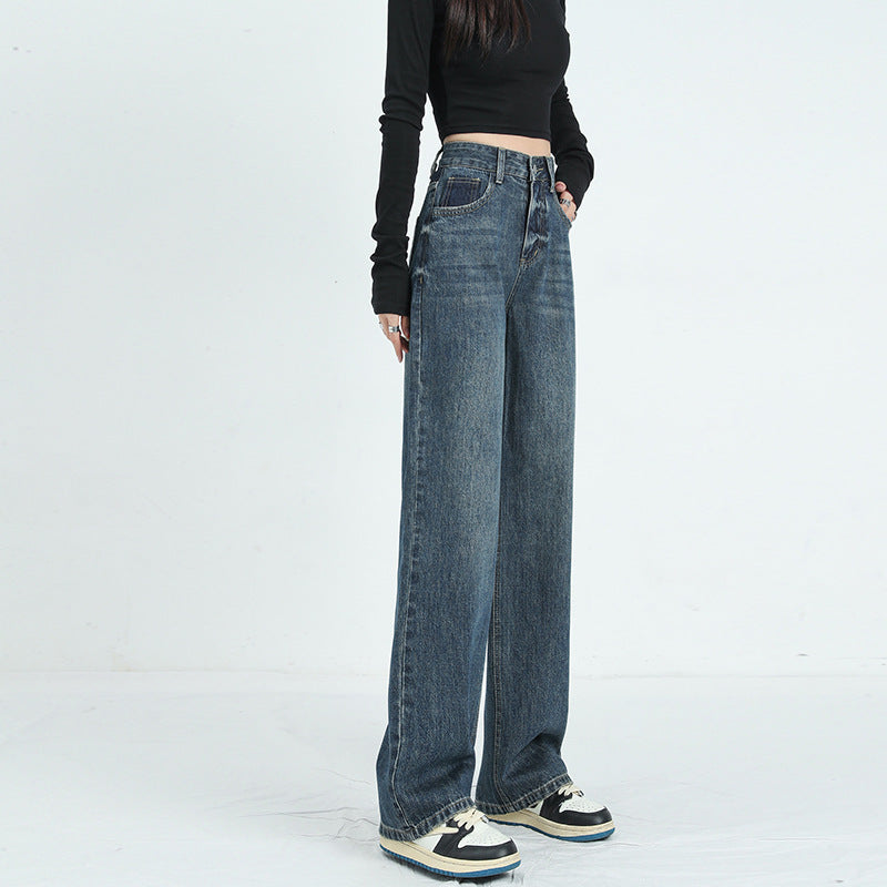 Women's Wide-leg Jeans Loose High Waist