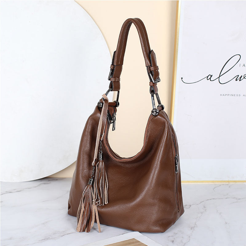 Women's First Layer Cowhide Shoulder Bag