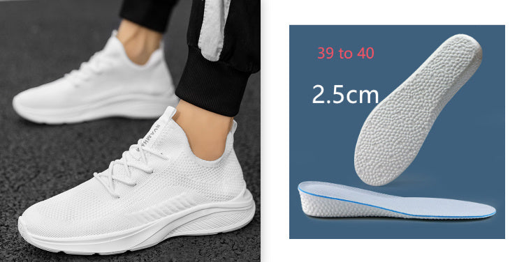 Breathable White Mesh Men's Casual Sneaker