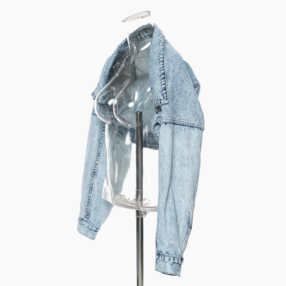 Motorcycle Jacket Short Denim Jacket Top