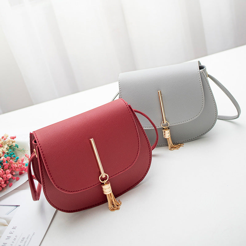 Shoulder bag tassel round bag women bag