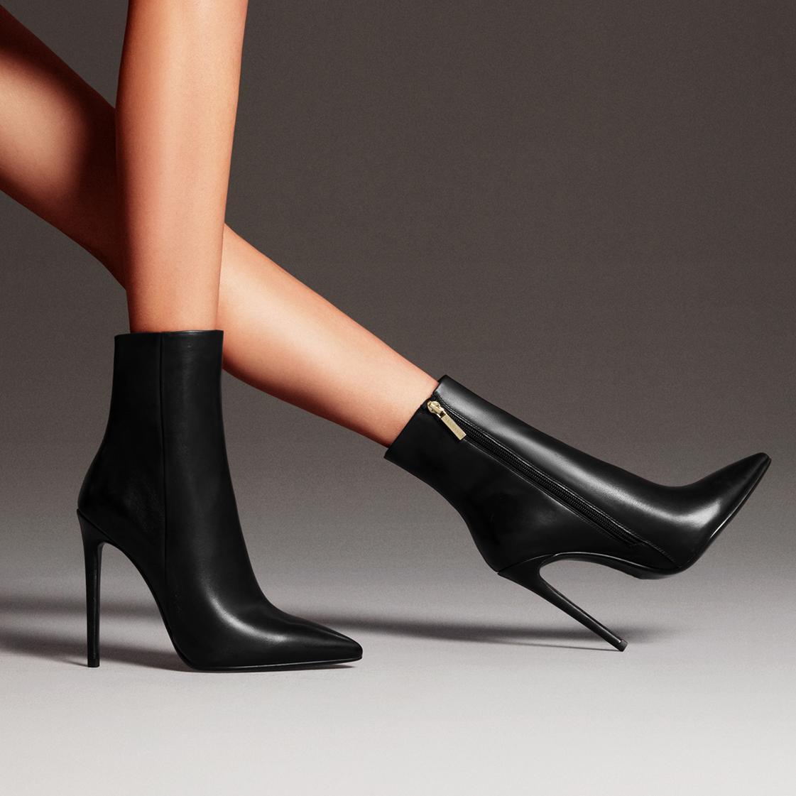 European And American Pointed-toe Stiletto Ankle Boots