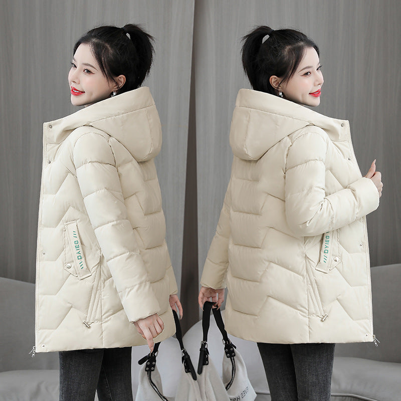 Winter New Cotton Clothing Women's Mid-length Thick Warm All-match Women's Coat