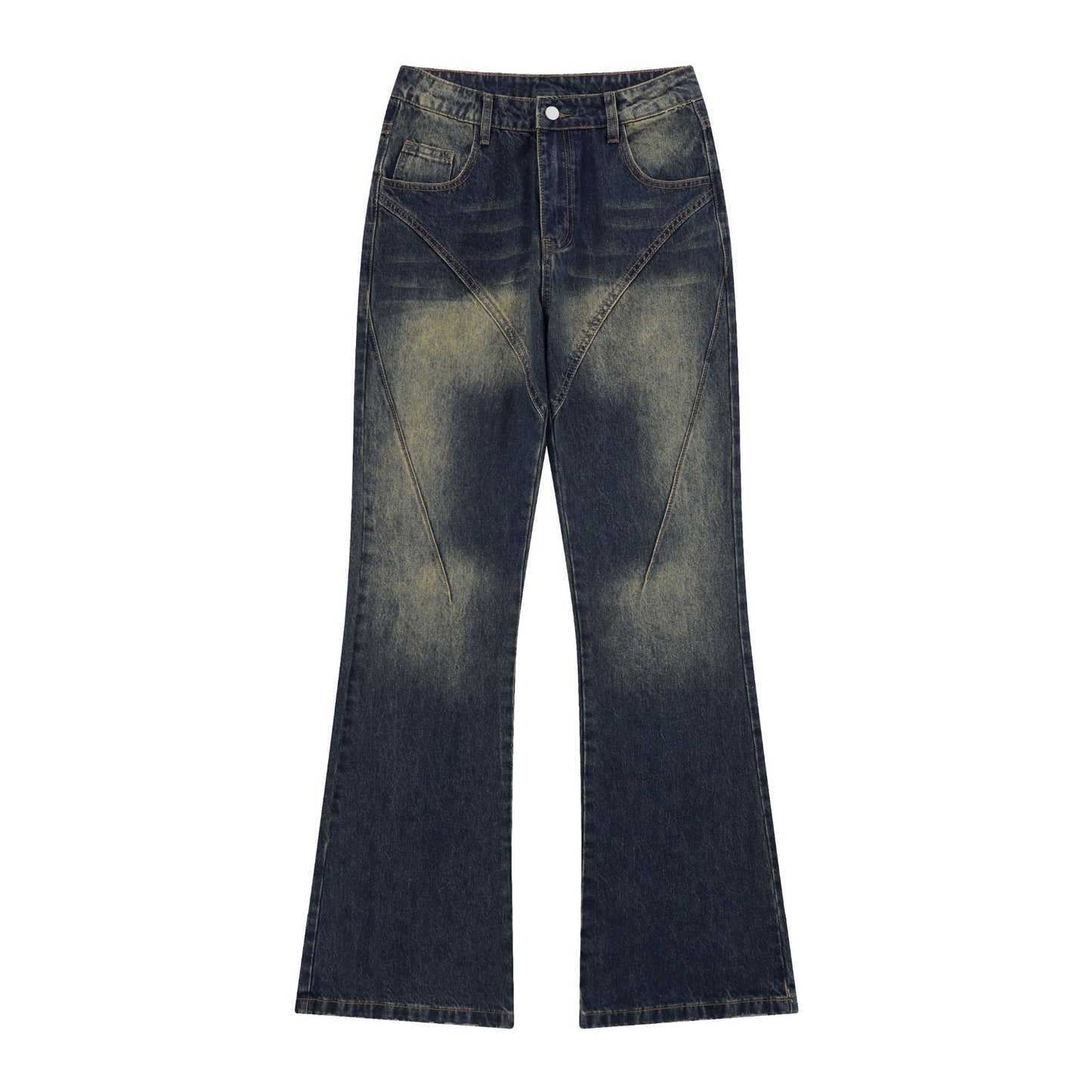 Retro High Street American Micro-washed Slim Jeans